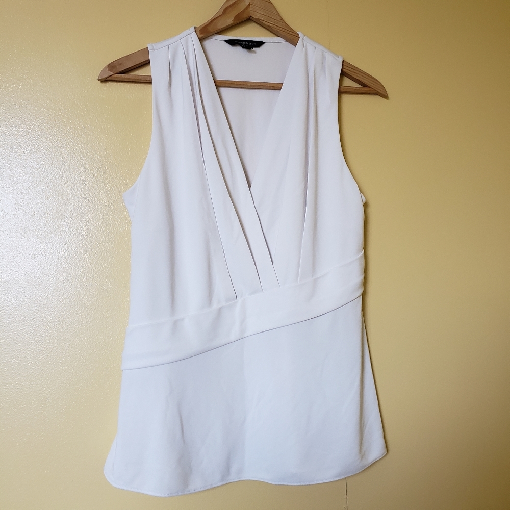 Banana Republic White Dressy Top S